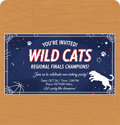 Help Claire, Lexi, and Jenna get invitation cards to the party