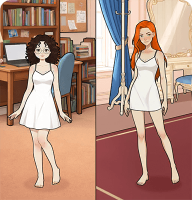 Help Riley and Maddie choose the perfect outfits for the party