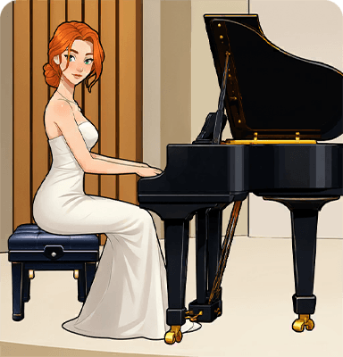 Help Riley win the piano competition
