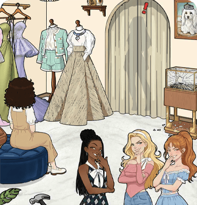 Help Claire and her accomplices frame Riley by putting items into her bag.