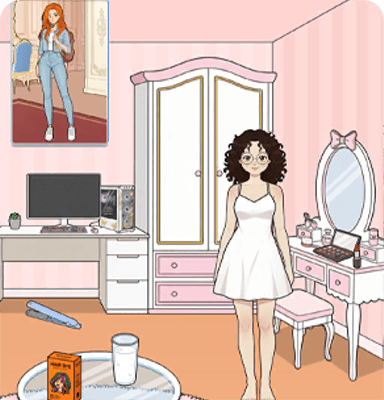 Help Maddie get a makeover to look like Riley.