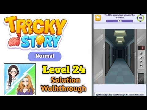 Find the suspicious clues in the elevator