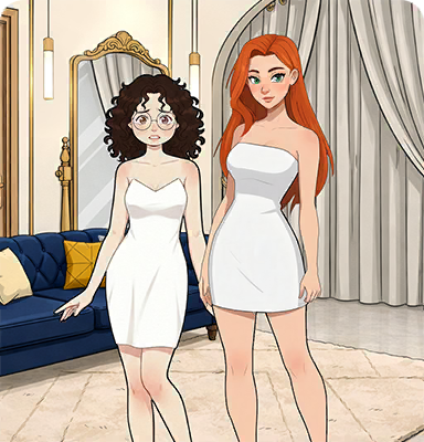Tricky Story 2 Level 37 Help Riley and Maddie choose the perfect Prom outfits solution screenshot