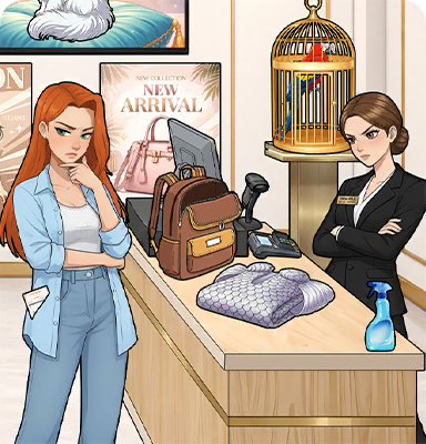 Tricky Story 2 Level 39 Help Riley prove that she didn't steal anything. solution screenshot